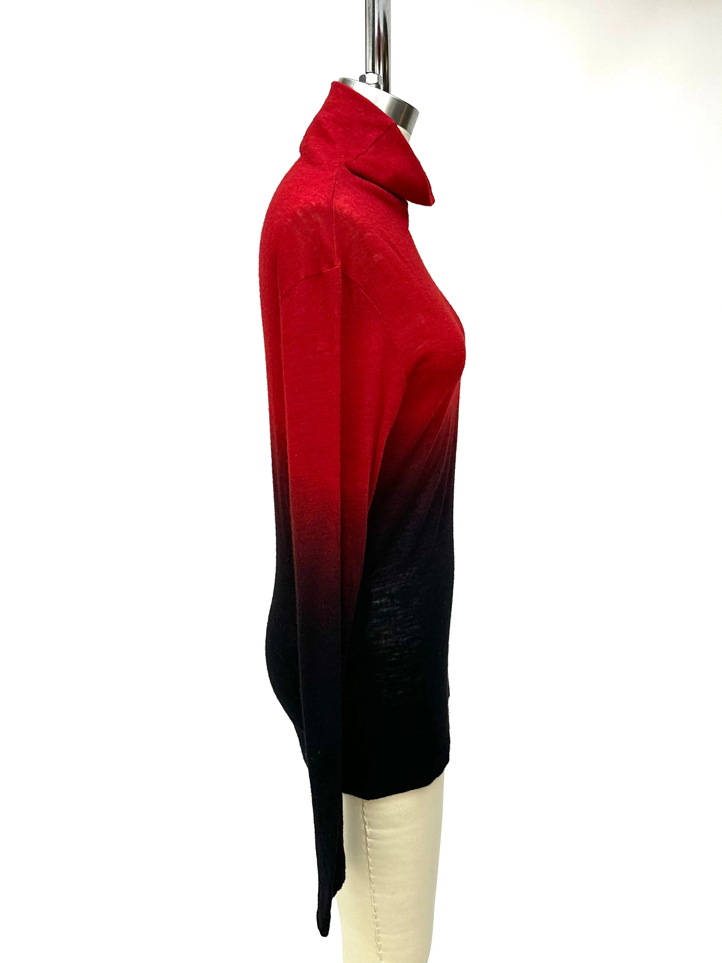 Y's Yohji Yamamoto Wool Ombré Top