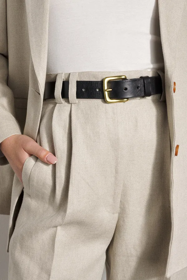 Yu Tailored Oat Japanese Linen Pants