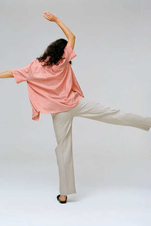 Yu Tailored Oat Japanese Linen Pants