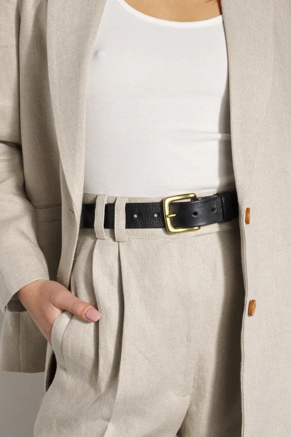 Yu Tailored Oat Japanese Linen Pants
