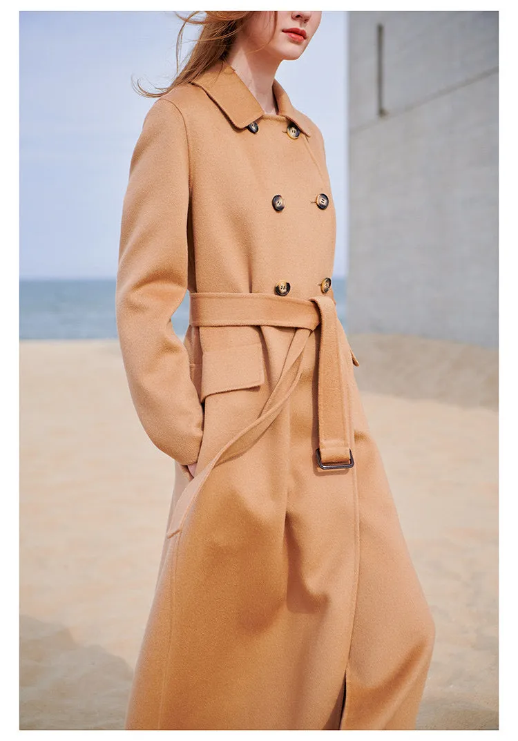 ZABRI quality ladies Autumn/ spring/ winter long  cashmere wool coat