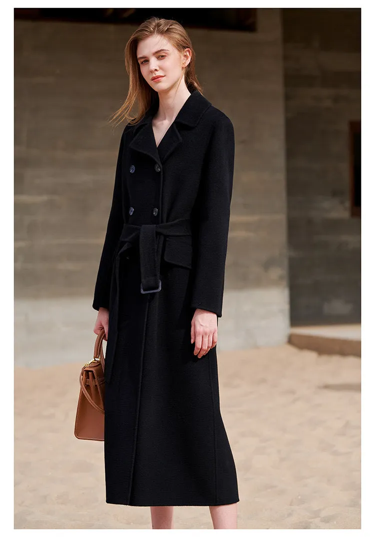 ZABRI quality ladies Autumn/ spring/ winter long  cashmere wool coat