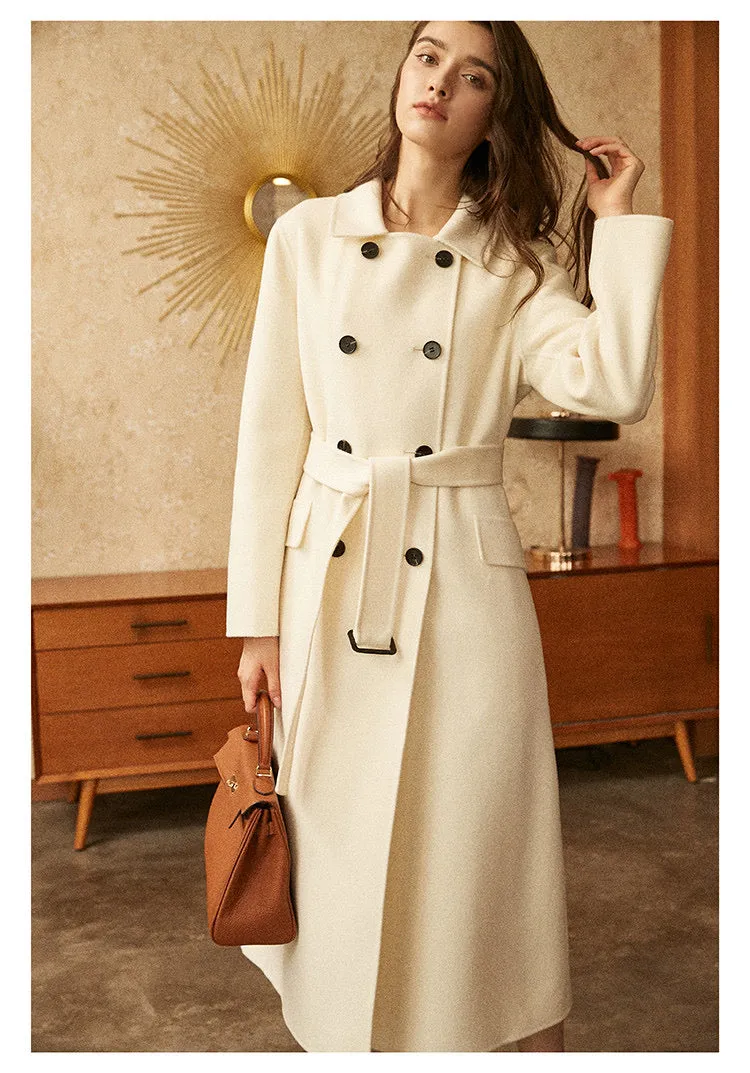 ZABRI quality ladies Autumn/ spring/ winter long  cashmere wool coat