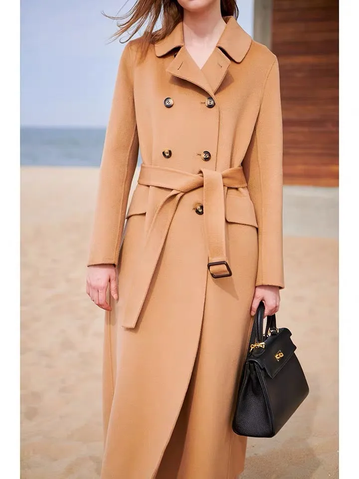 ZABRI quality ladies Autumn/ spring/ winter long  cashmere wool coat