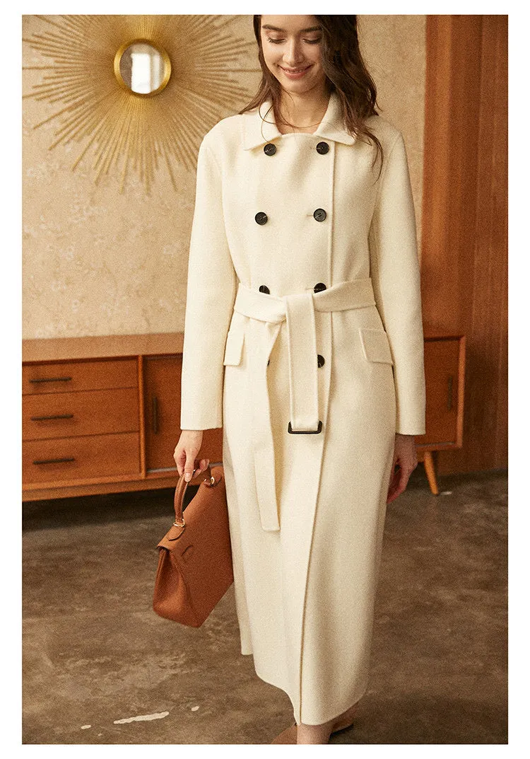 ZABRI quality ladies Autumn/ spring/ winter long  cashmere wool coat