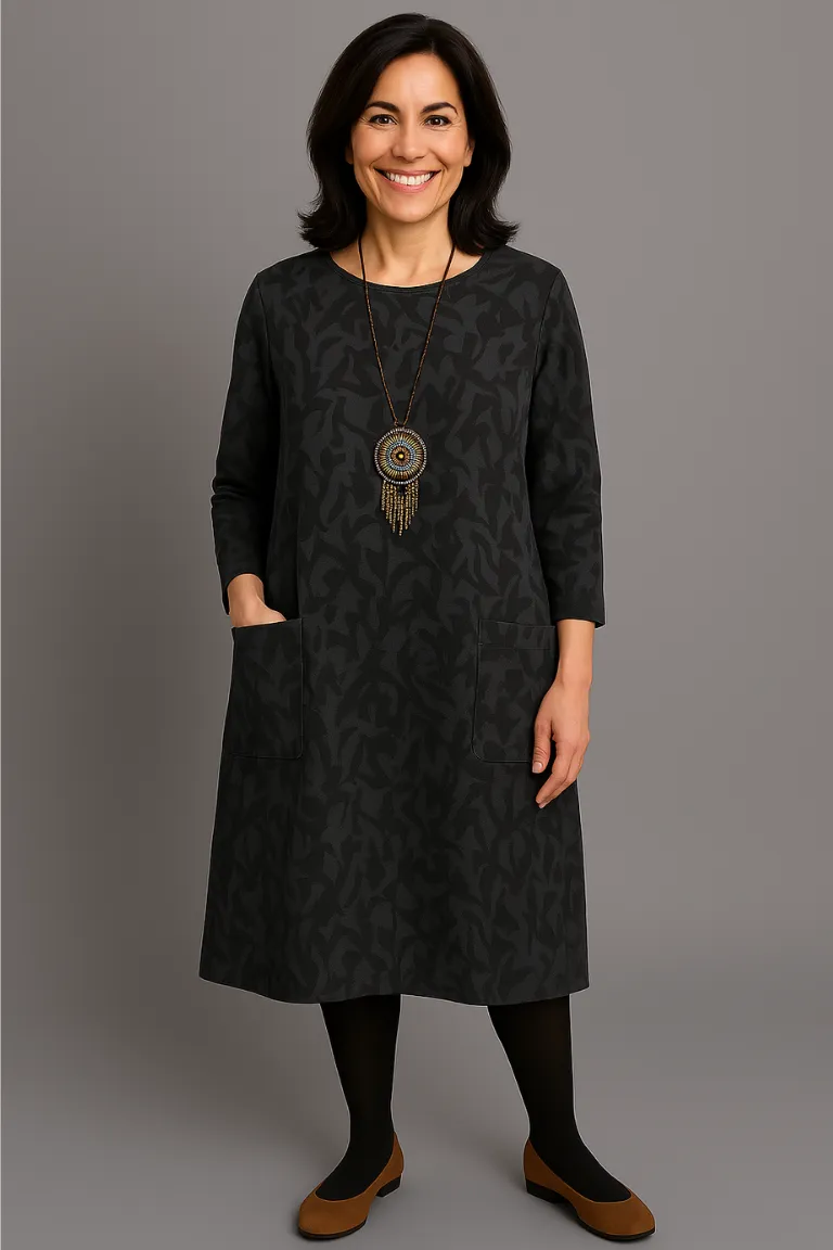 Zendaya™ - Slim Fit Dress with Full Coverage