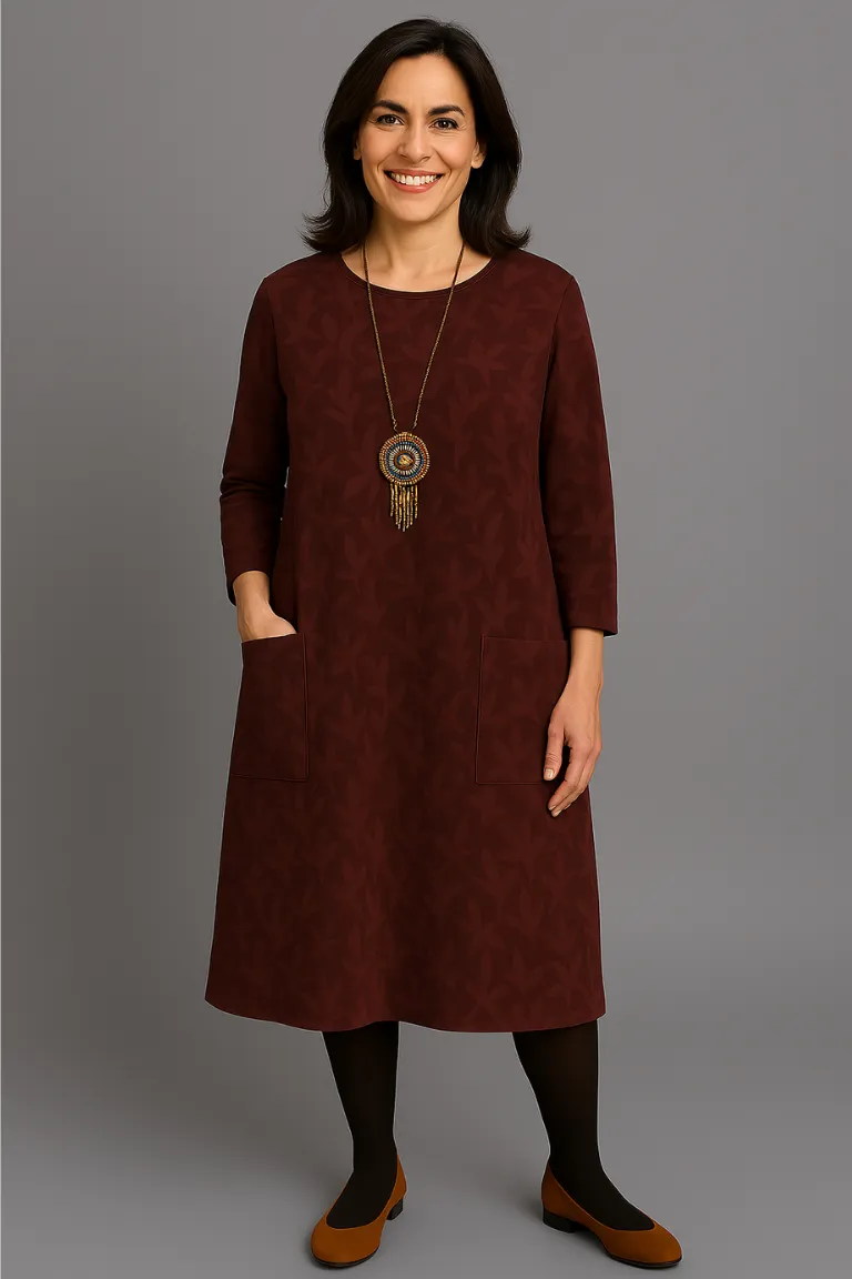 Zendaya™ - Slim Fit Dress with Full Coverage