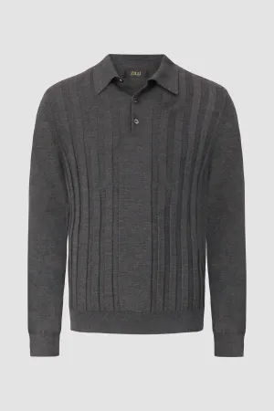 Zilli Dark Grey Buttoned Sweater