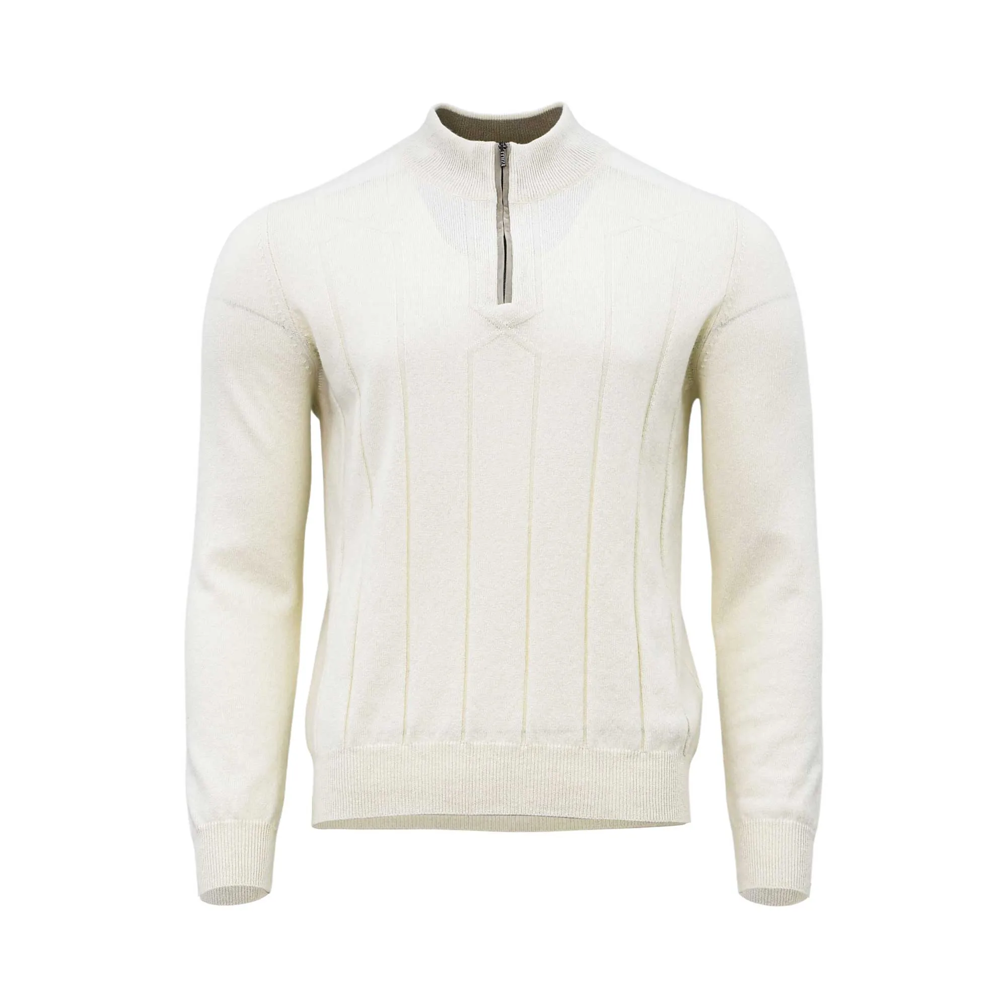 Zilli Men's Cashmere Half-Zip Mock Neck Sweater